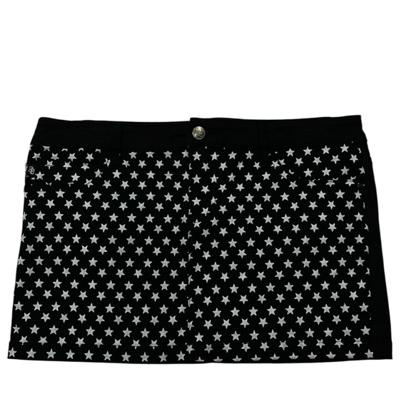 Royal Bones Dresses & Skirts - Royal Bones Black Star Print Micro Mini Skirt Size Large
